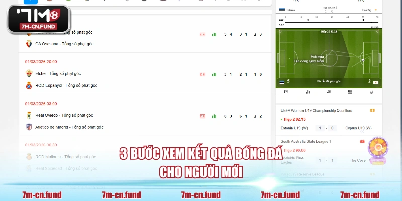 3 bước xem kết quả bóng đá cho người mới