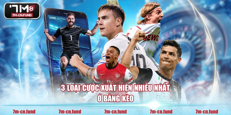3 loại cược xuất hiện nhiều nhất ở bảng kèo